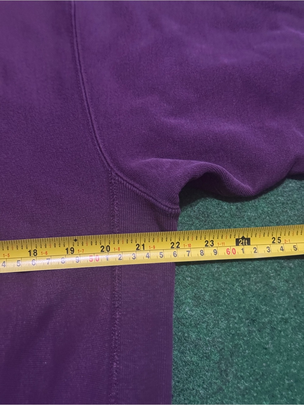 Vintage 80s 90s Champion Purple Reverse Weave Crewneck Sweatshirt, Striped (XL) - Picture 5 of 10